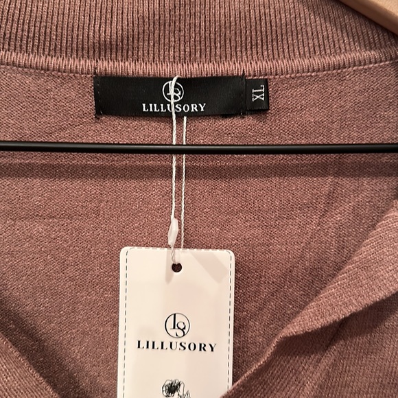 NWT Nutmeg Lillusory V-Neck Collared Sweater XL - Picture 6 of 16